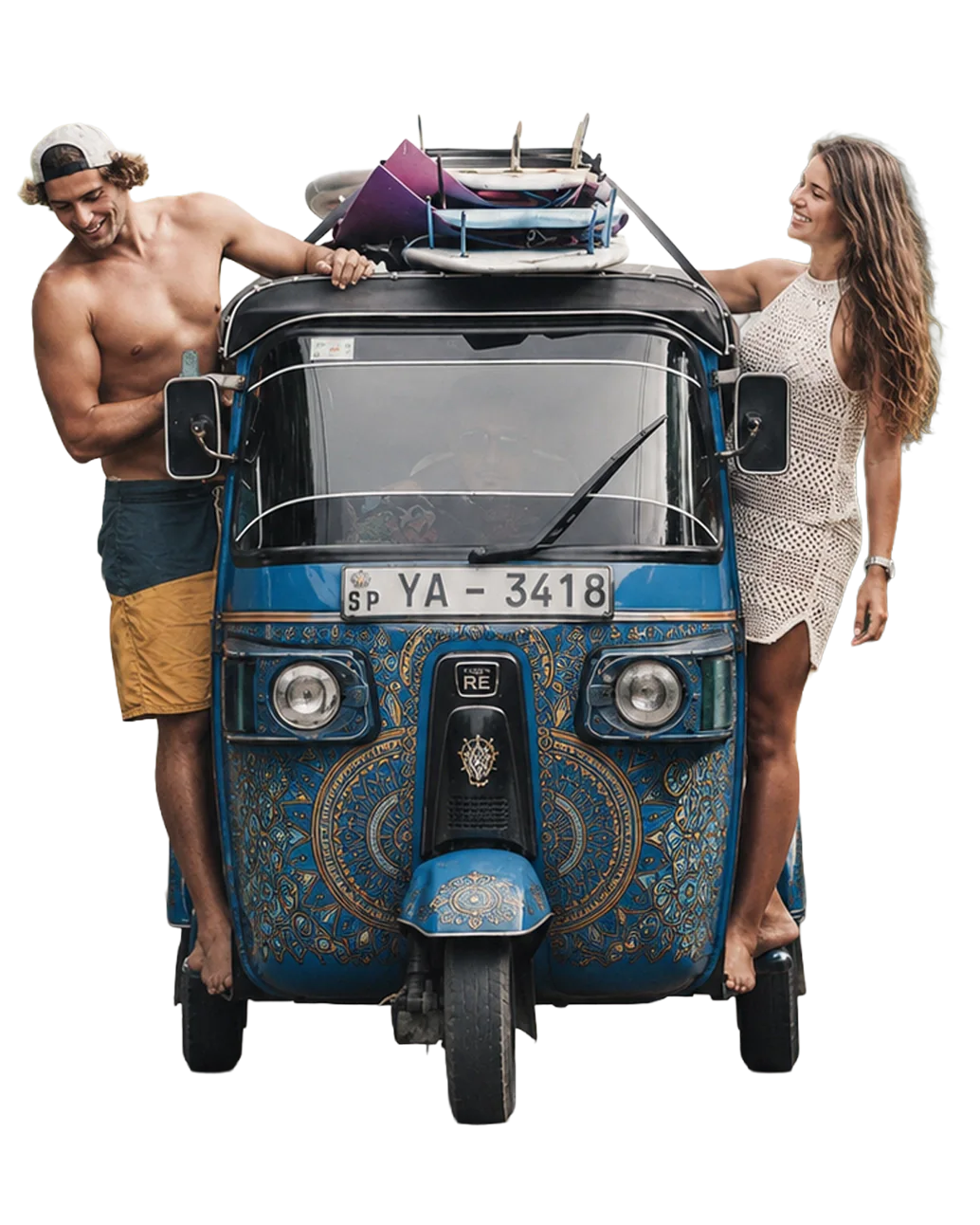 Sri Lanka tuk tuk illustration